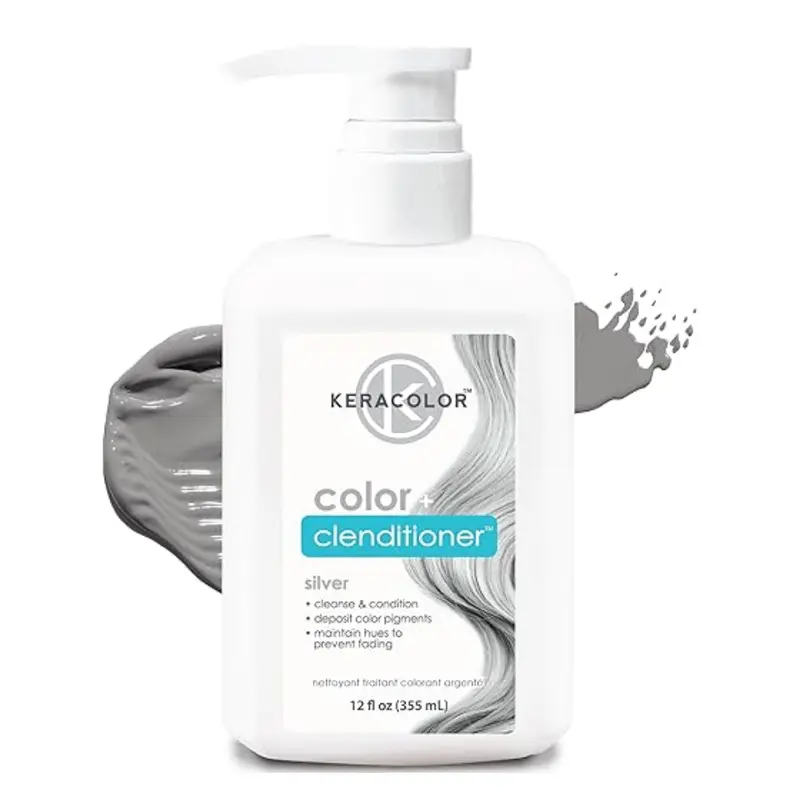 Keracolor Color + Clenditioner 355ml - Silver