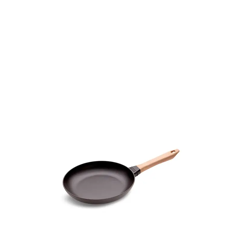 26cm Round Frying Pan Wooden Handle