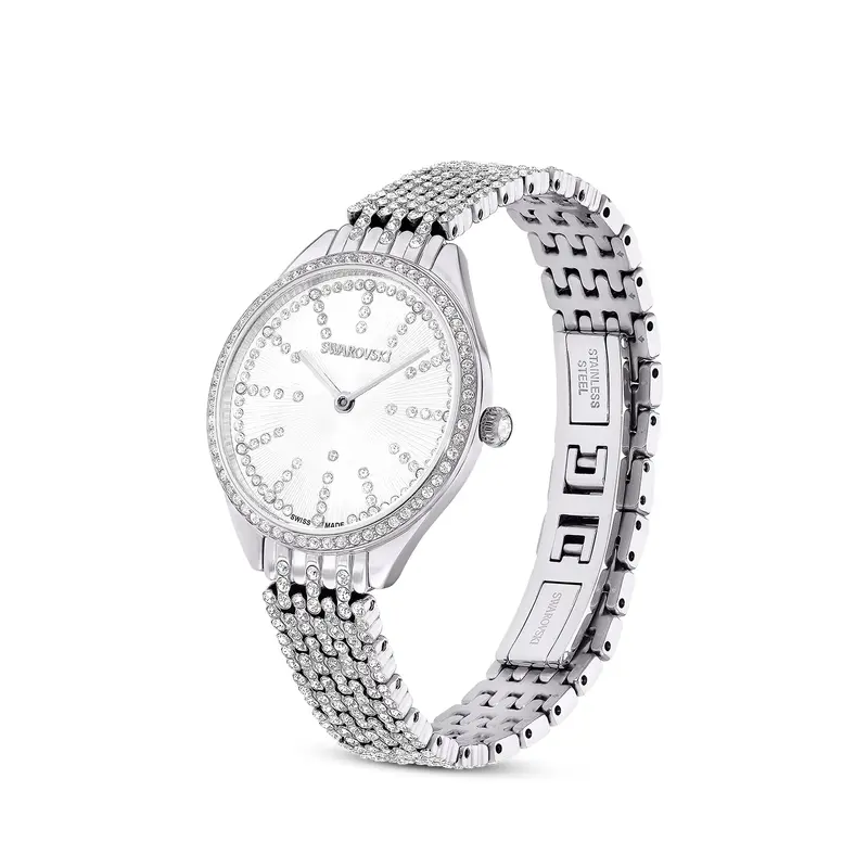 Attract Pave Crystal Bracelet Watch