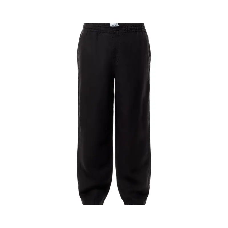 Glencoe Black Slub Weave Trousers