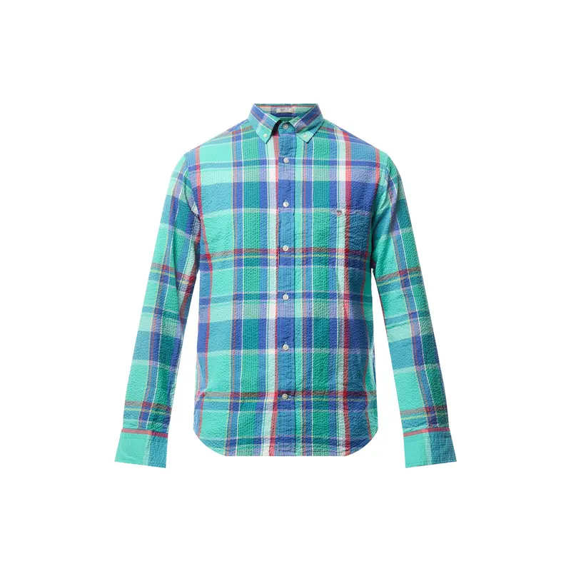 Regular Fit Seersucker Madras Shirt