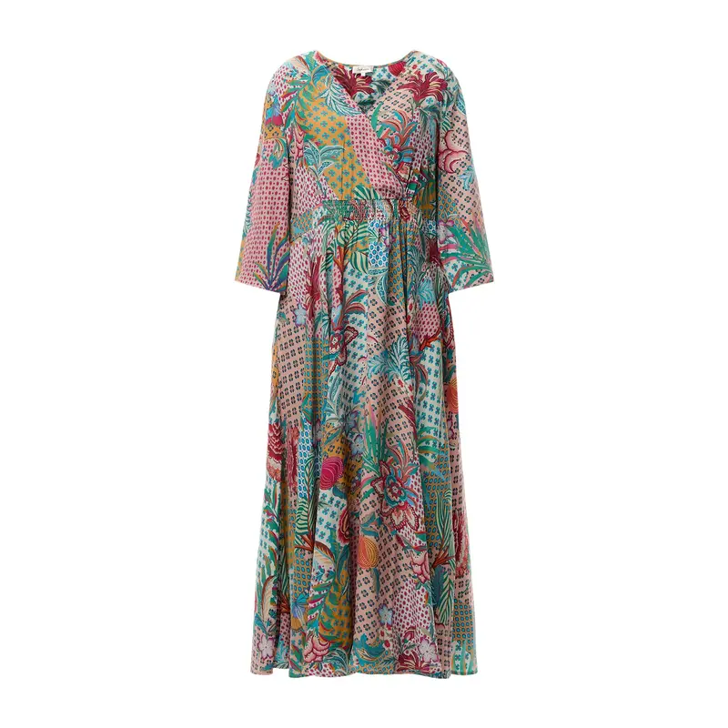 Botanical Patchwork Dress