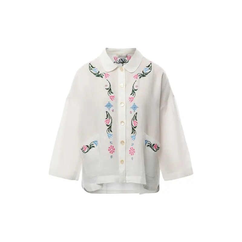 Cross Stitch Allover Embroidery Shirt