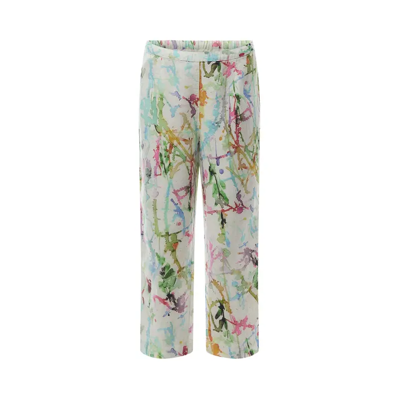Linen Printed Trouser