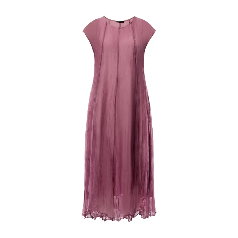 Organza Sleveless A Line Midi Dress