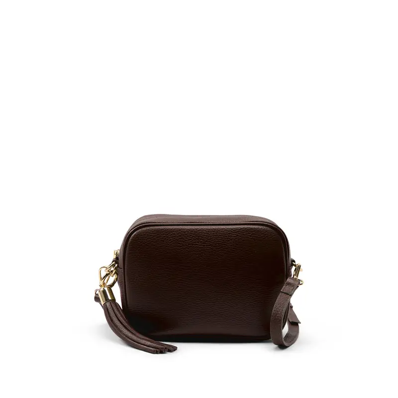 The Tassel Chocolate Leather Crossbody Bag