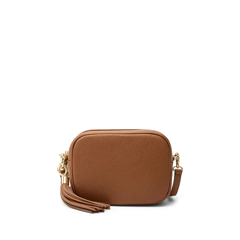 The Tassel Tan Leather Crossbody Bag