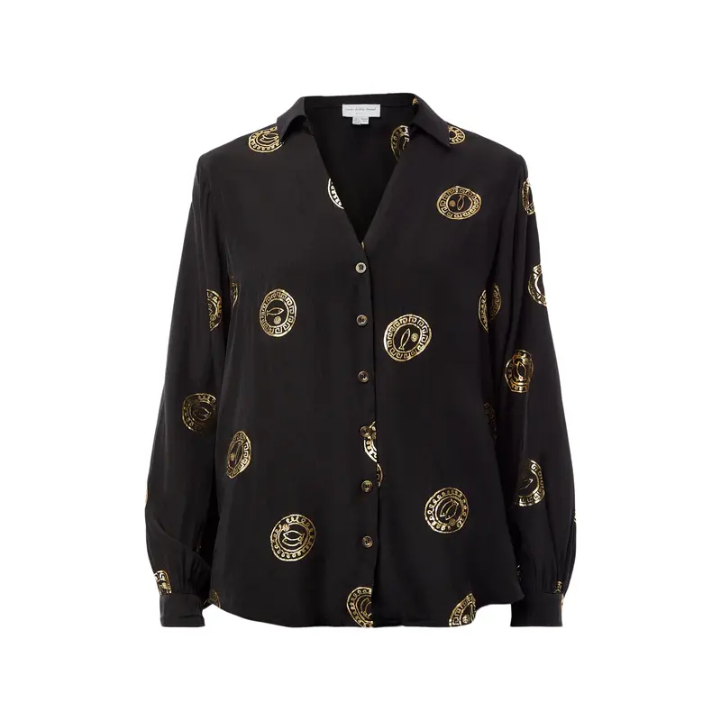 Black Miley Shirt with Plate Foil