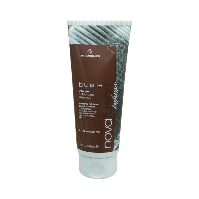 De Lorenzo Novafusion Intense Brunette Colour Care Shampoo 200ml tube