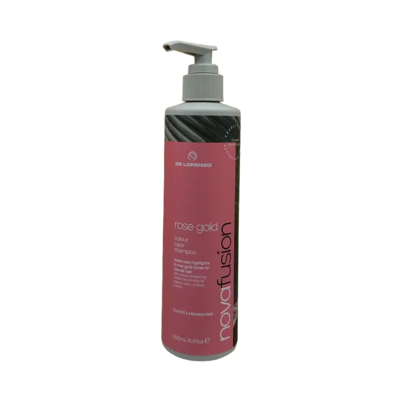 De Lorenzo Novafusion Rose Gold Colour Care Shampoo 250ml