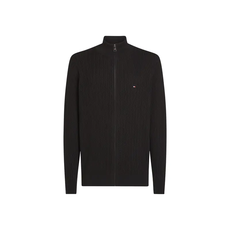 Herringbone Zip Sweater