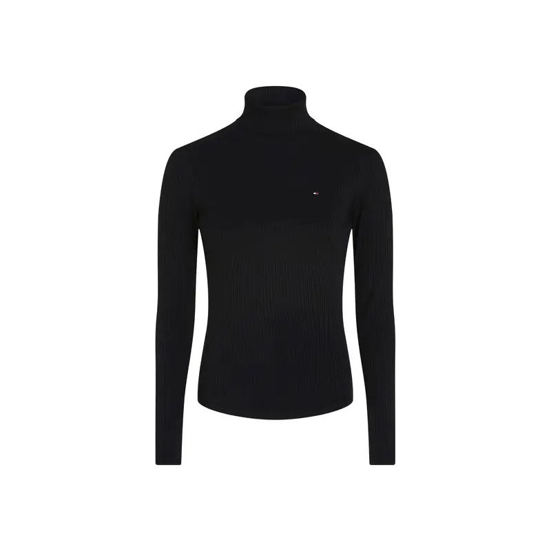 Roll Neck Slim Long Sleeve T-Shirt