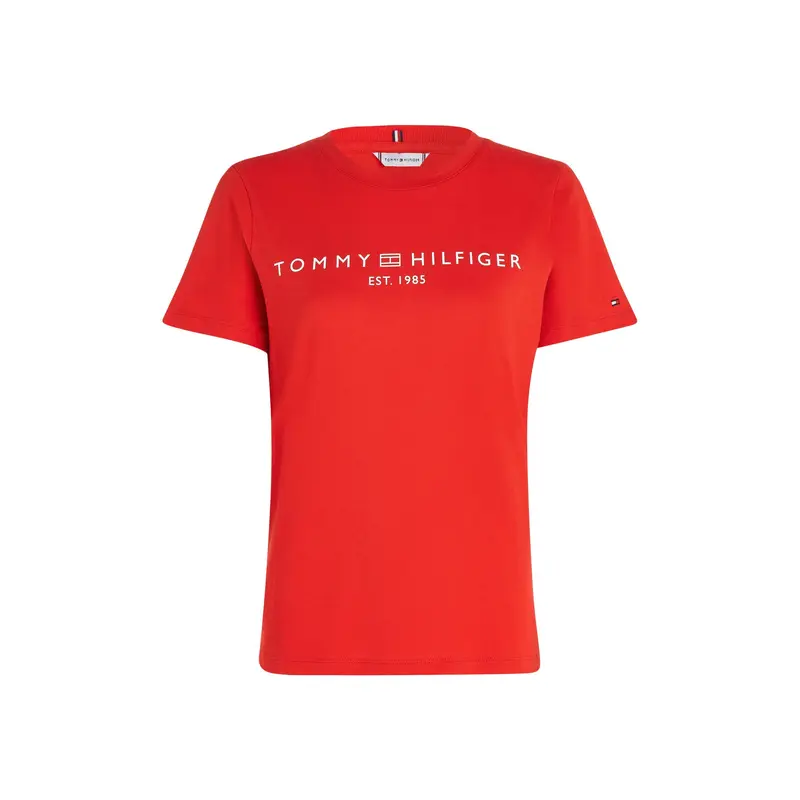 Curve Signature Logo Flag T-Shirt