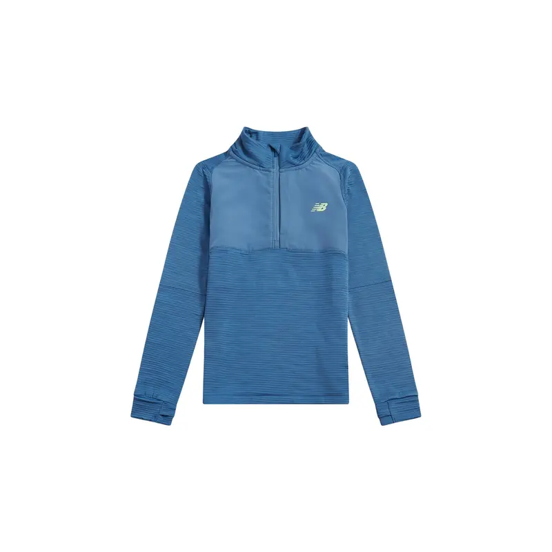 Boys Heat Grid Quarter Zip Black