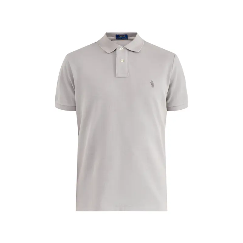 Custom Fit Cotton Polo Top Grey