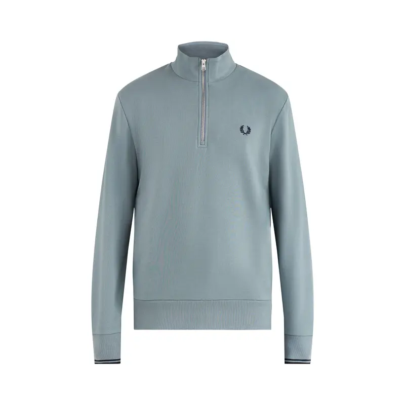 Half Zip Sweatshirt Grey Marl