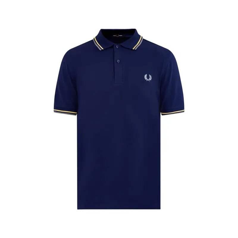 Twin Tipped Polo Shirt White/Navy