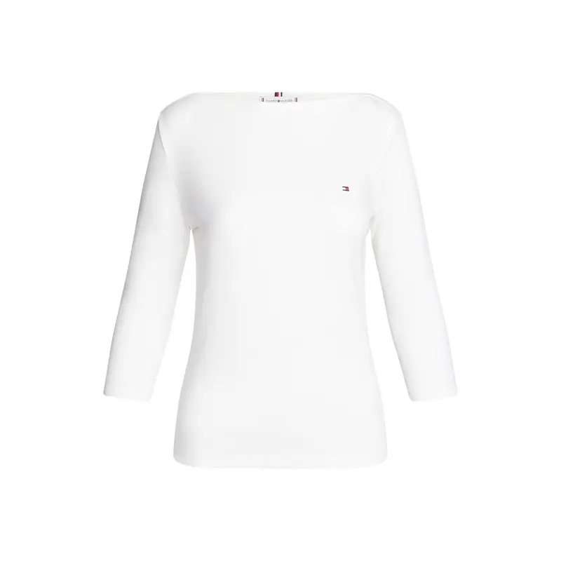 Boat Neck Slim T-Shirt Desert Ecru