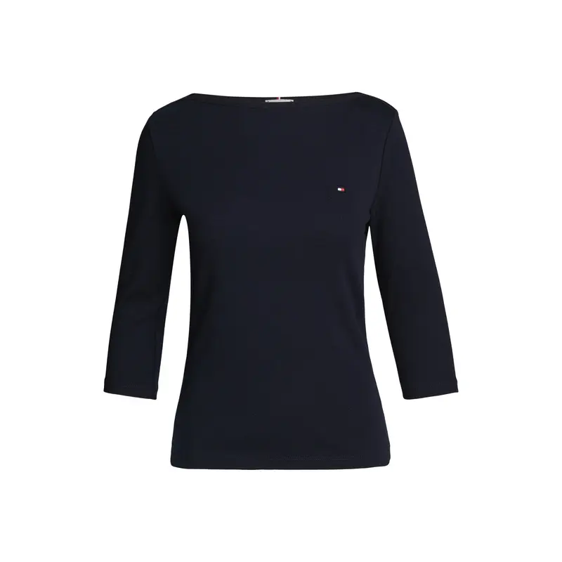 Boat Neck Slim T-Shirt Desert Sky