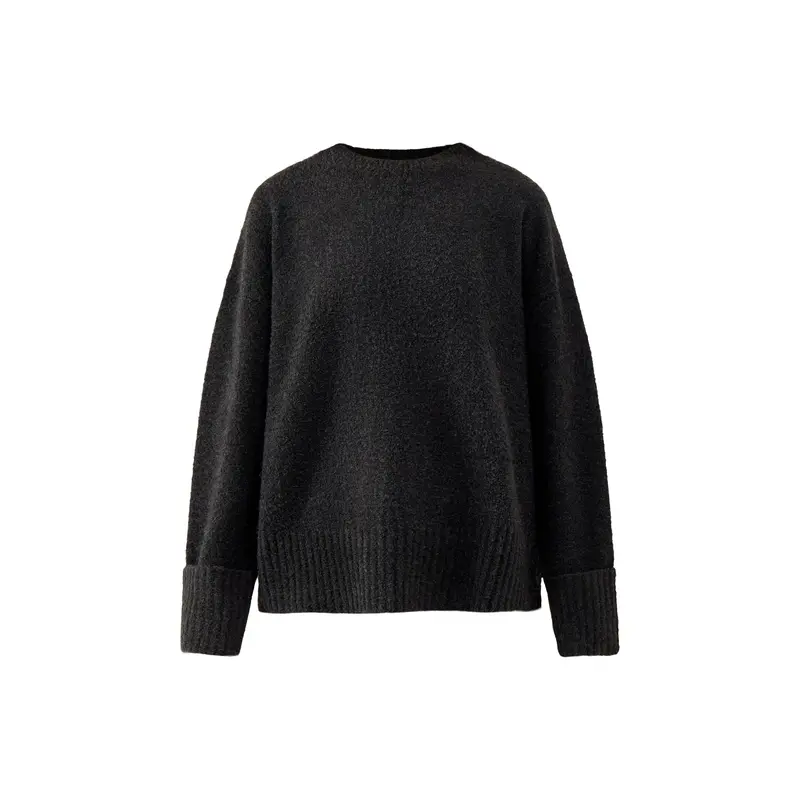 Camille Oversized Borg Jumper Slate Grey