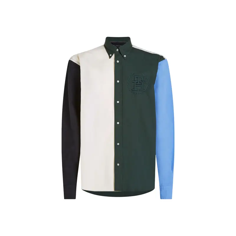 Colour-Blocked Archive Crest Log