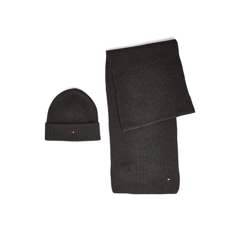 Logo Flag Beanie And Scarf Set