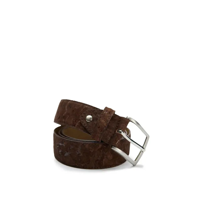 Vegan Cork Belt Brown