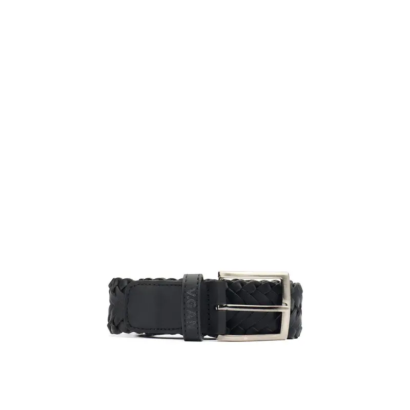 Vegan Weave Belt Black