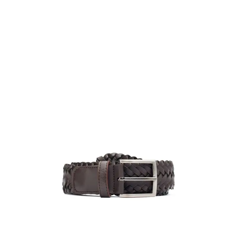 Vegan Weave Belt Brown