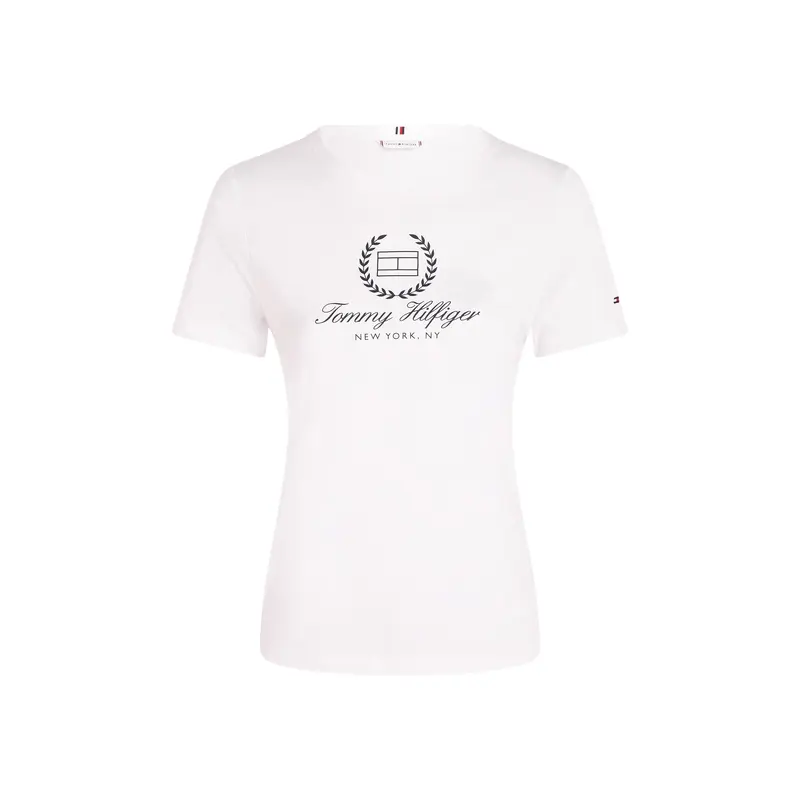 Crew Neck Logo Slim Fit T-Shirt