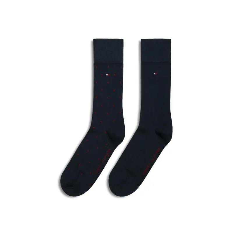 Two Pair Dot Logo Crew Socks
