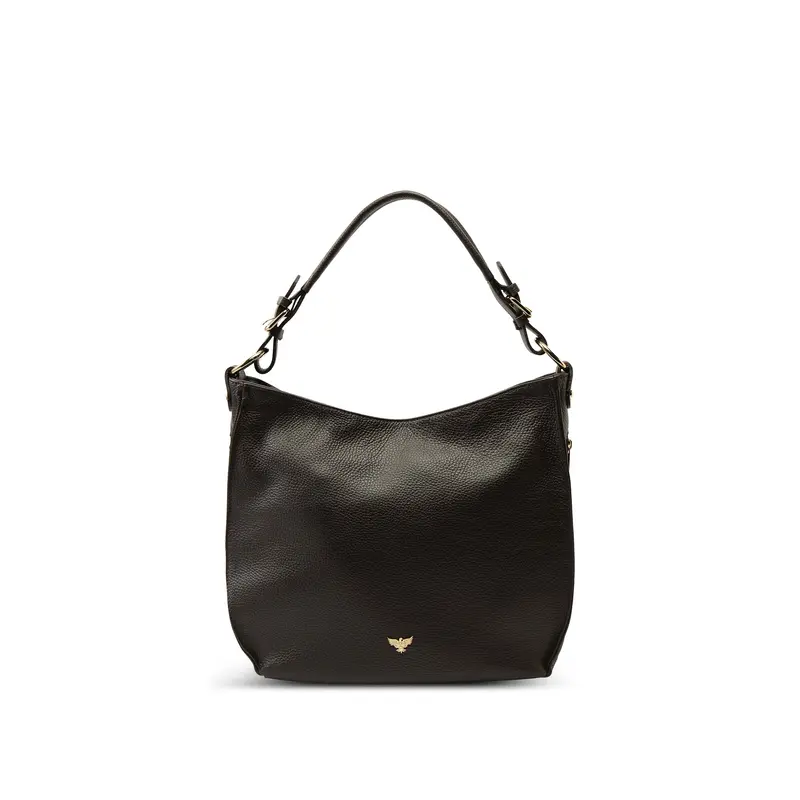 The Harriet Black Leather Bag