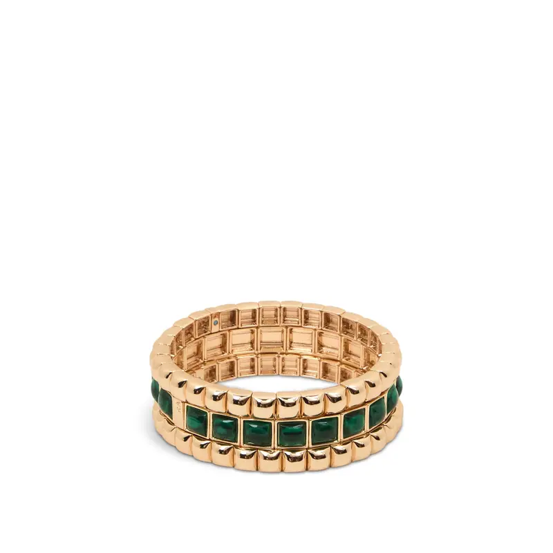 The Puffy Stud Stack In Malachite