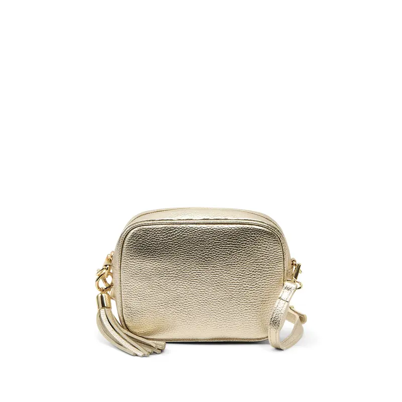 The Tassel Gold Leather Crossbody Bag