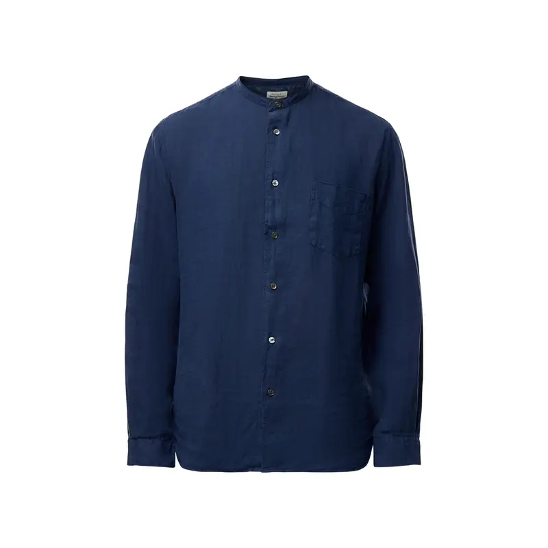 Collarless Premium Pat Woven Shirt