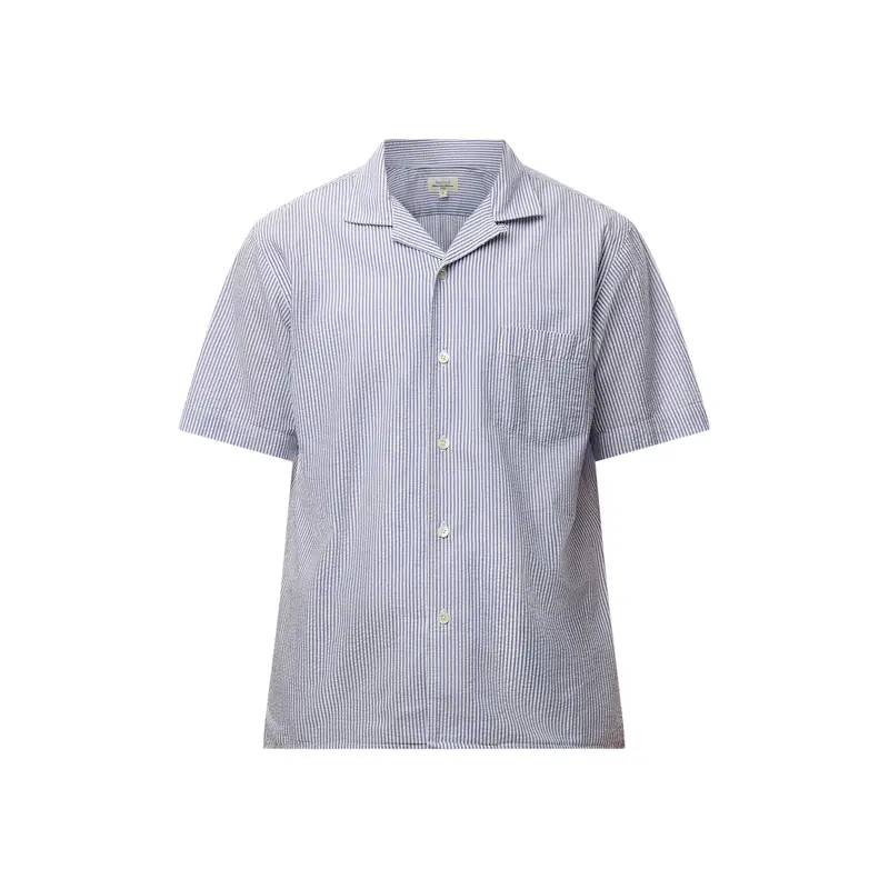 Light Seersucker Paul Pat Men Woven Shirt
