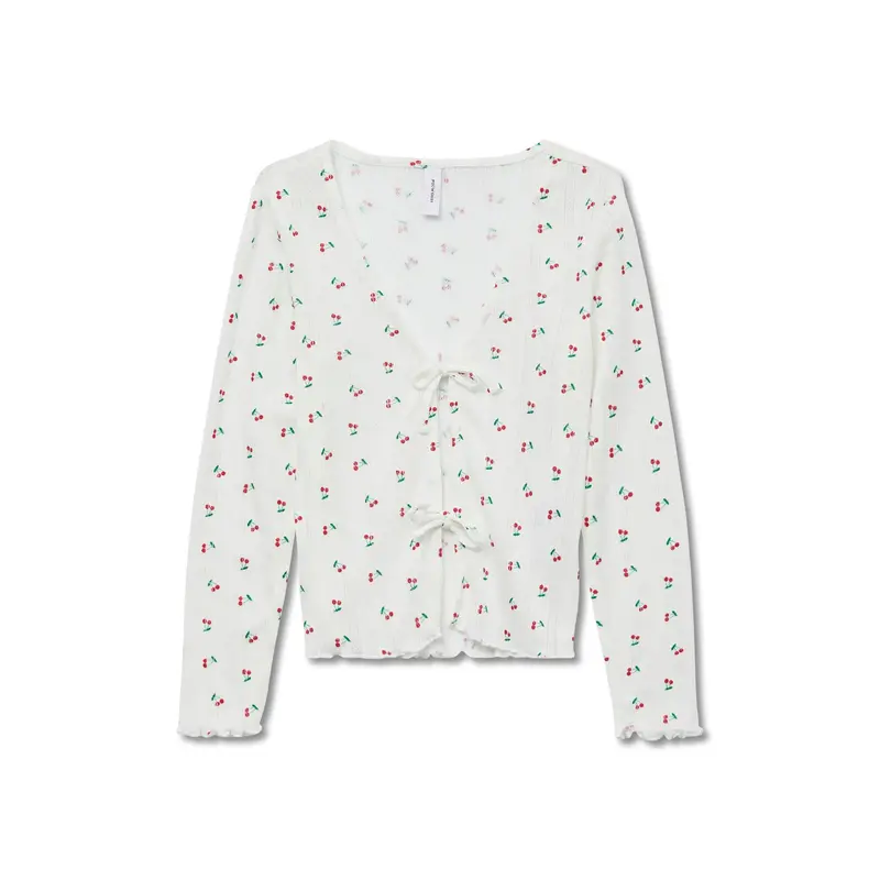 Long Sleeve Cherry Cardigan