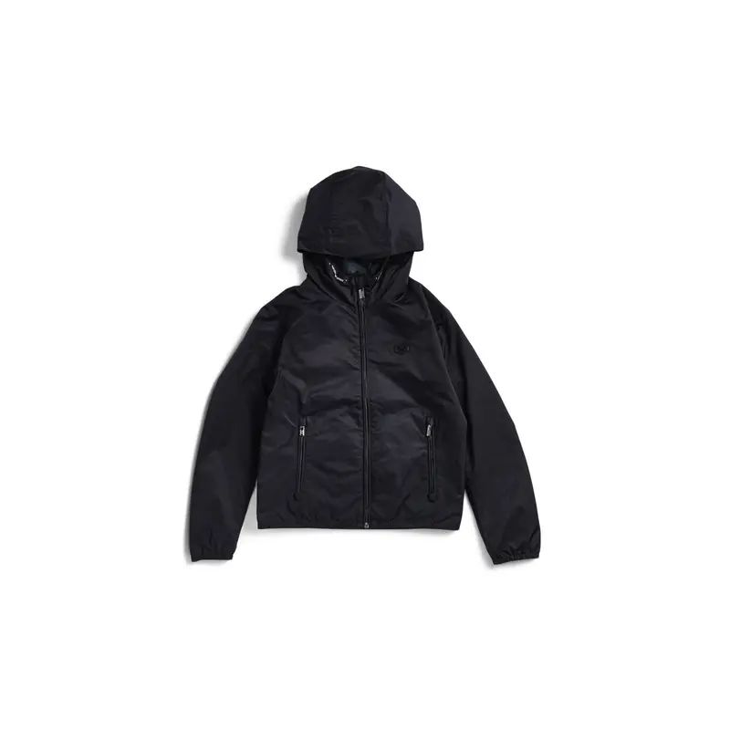 Blouson jacket with hood