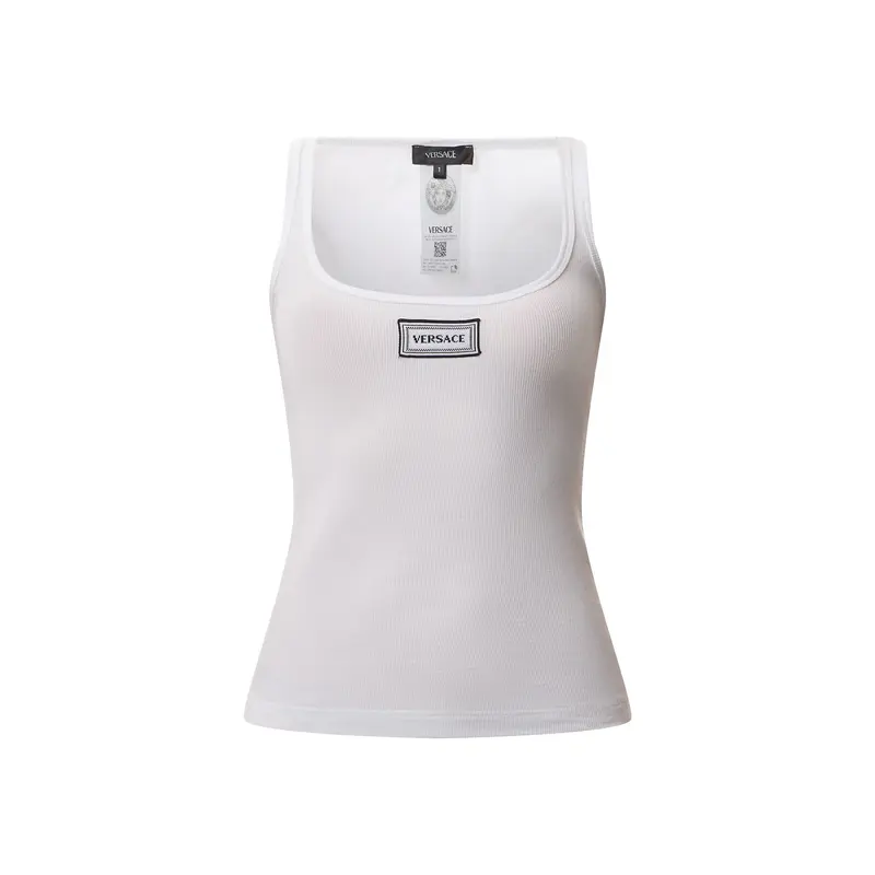 Cotton Rib Logo Tank Top