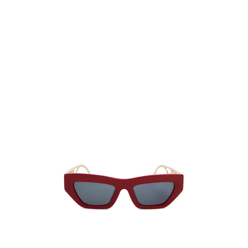 Versace Cut Out Logo Slim Acetate Sunglasses