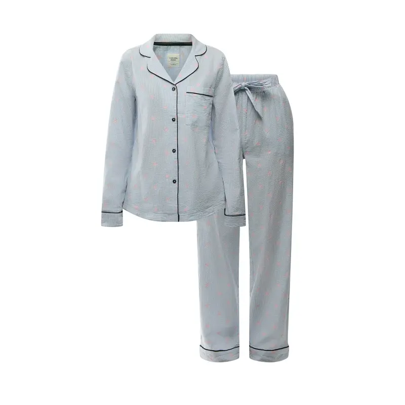 Seersucker Starfish Long Set