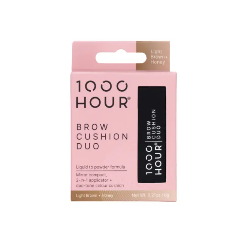 1000 Hour Brow Cushion Duo- Light Brown/Honey 6g