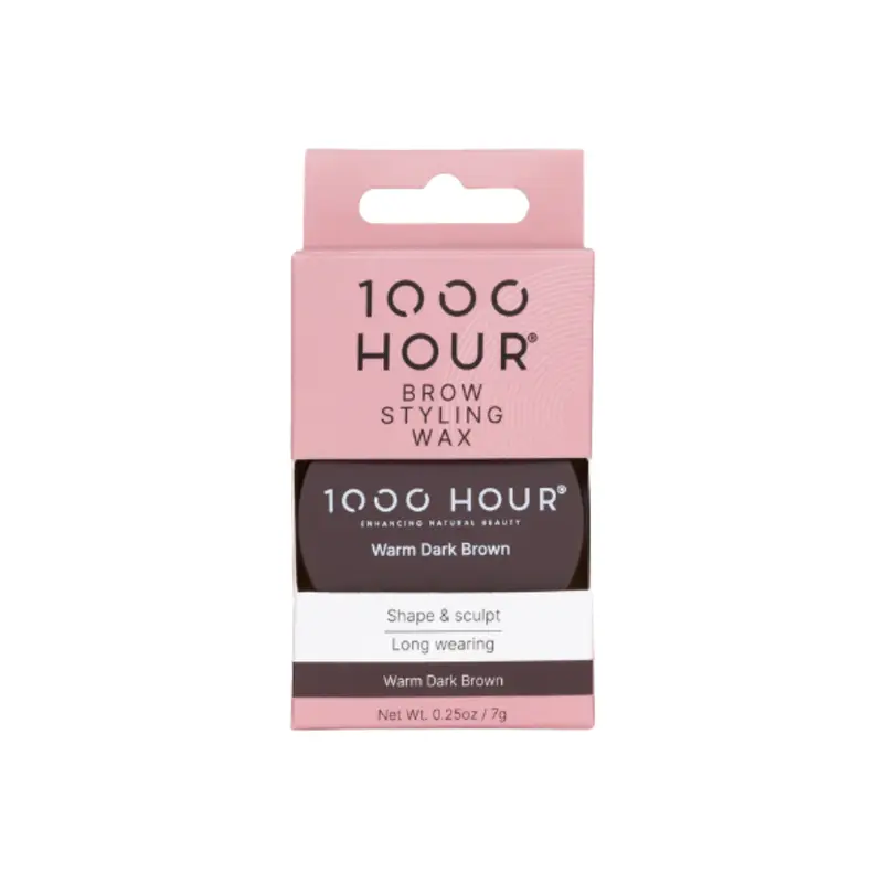1000hr Brow Styling Wax - Warm Dark Brown 7g