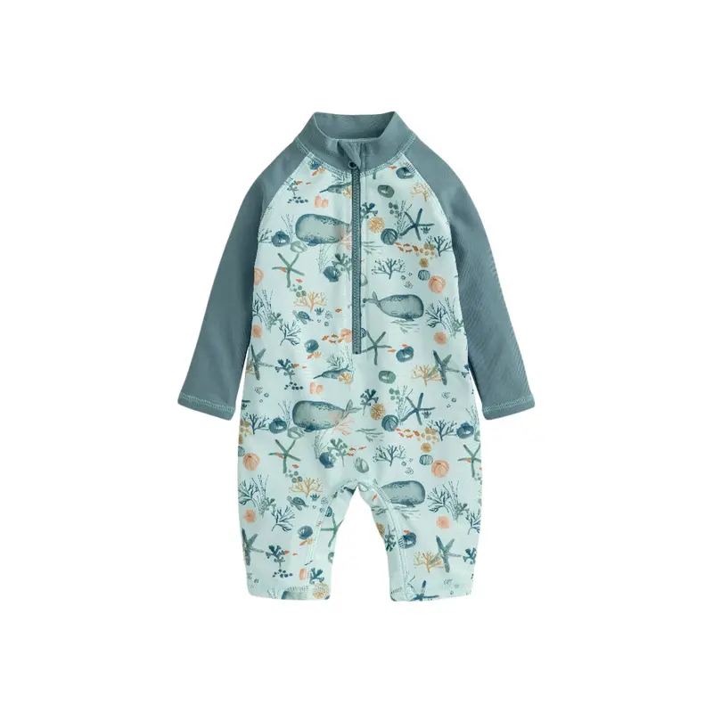 Long Sleeve Whale Print Rashsuit