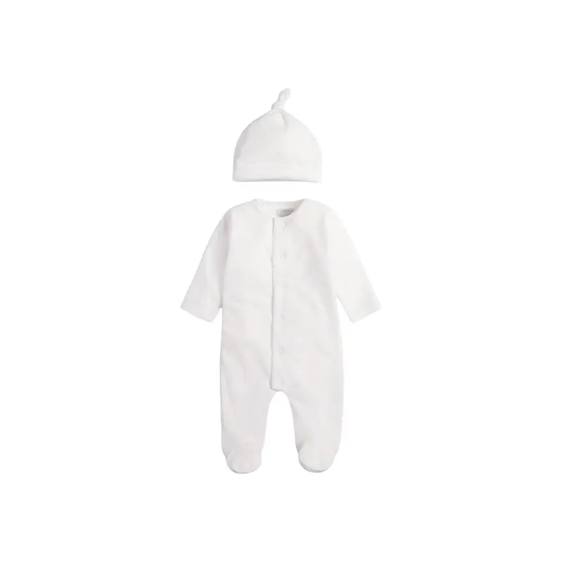 Velour Cloud All In One with Hat 2 Piece Set