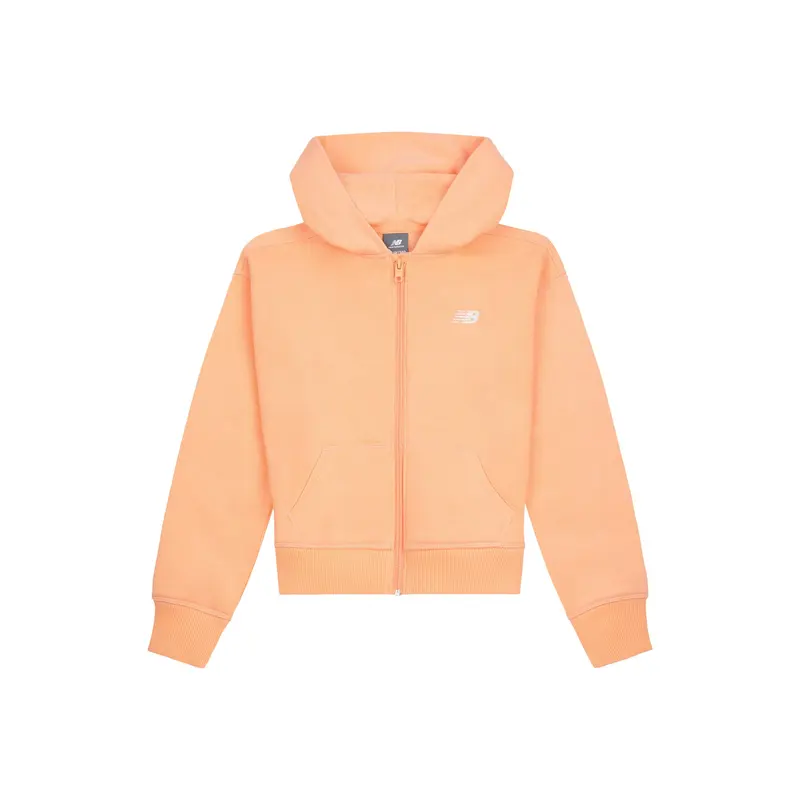 New Balance Brush Back Small Logo Full Zip Hoodie