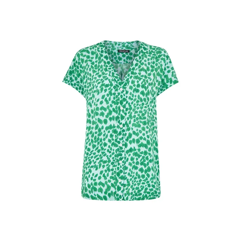 Smooth Leopard Print Blouse