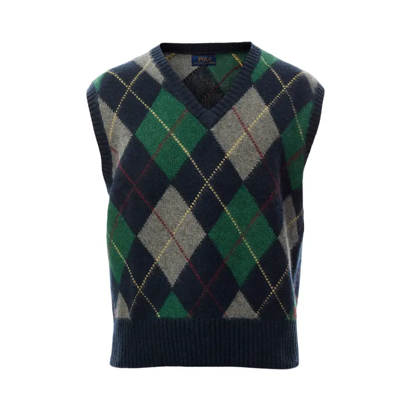 Argyle Sleeveless Knit
