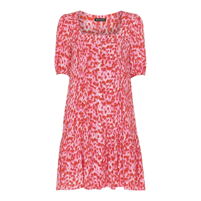 Blurred Strokes Flippy Dress