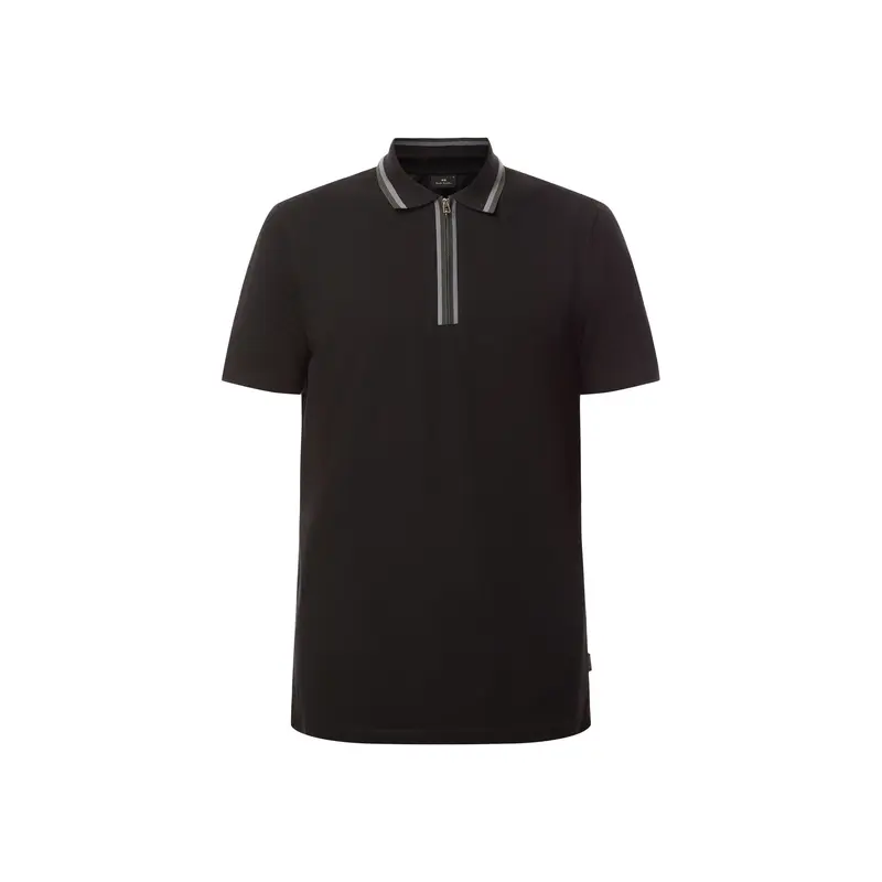 Regular Fit Quarter Zip Polo Shirt